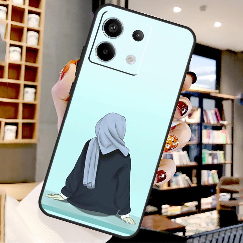 Islamic Hijab Girl Queen For Xiaomi Redmi Note 14 Pro 9 10 11 12 13 15 Pro Plus Case For Redmi 15 15C 14C 12C 10C 13C