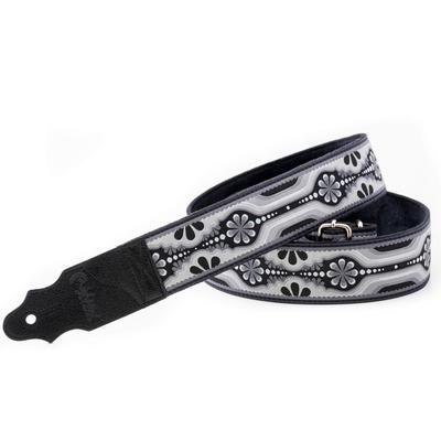 Straps 5cm LAUREL BLACK RightOn! Guitar/Bass Strap, Wide, 90-150cm,