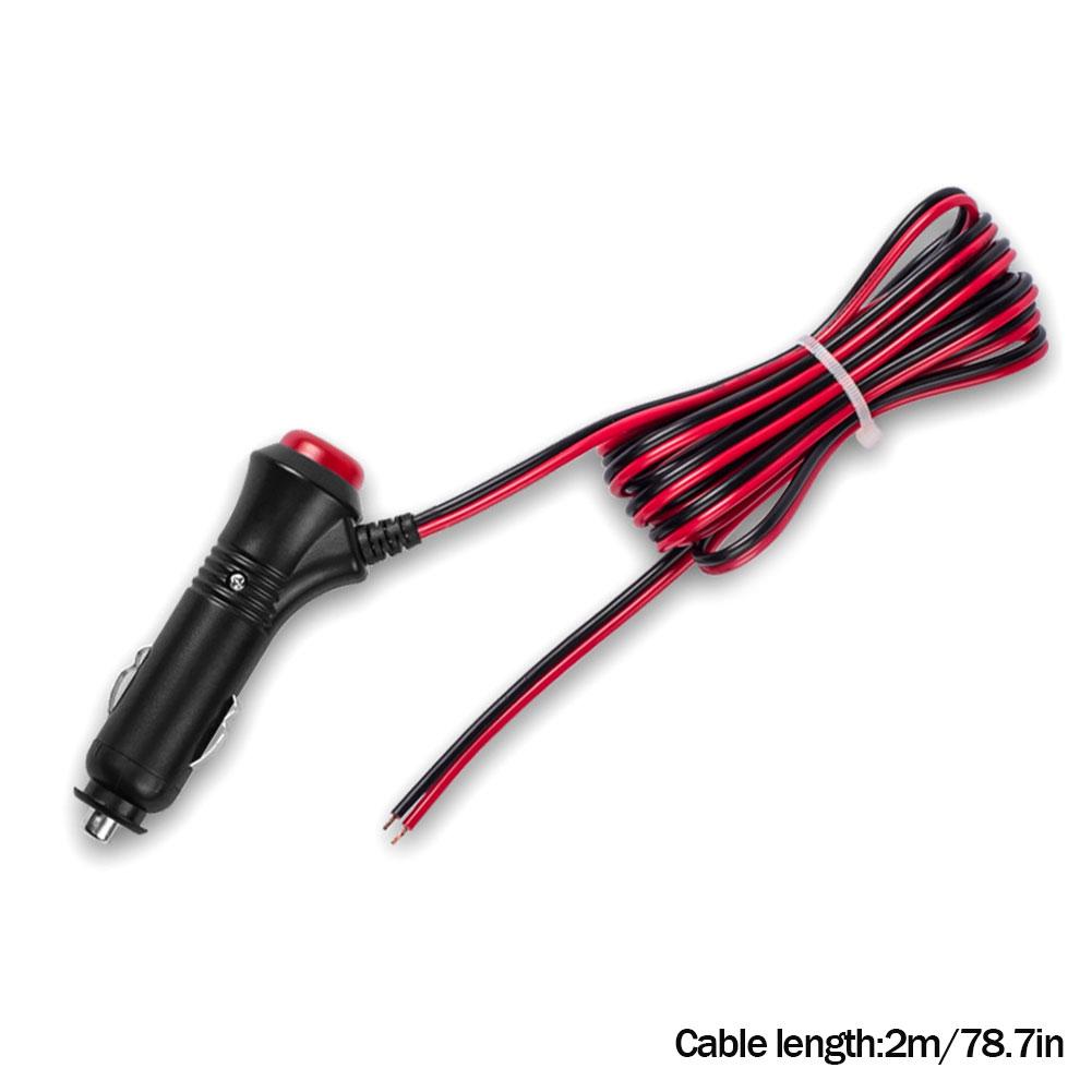 1.5/2/2.5M 12V Auto Zigarettenanzünderbuchse Splitter Stecker Ladegerät Autoschalter Autoladung Ein Schnellstecker Universal Licht O S5E6