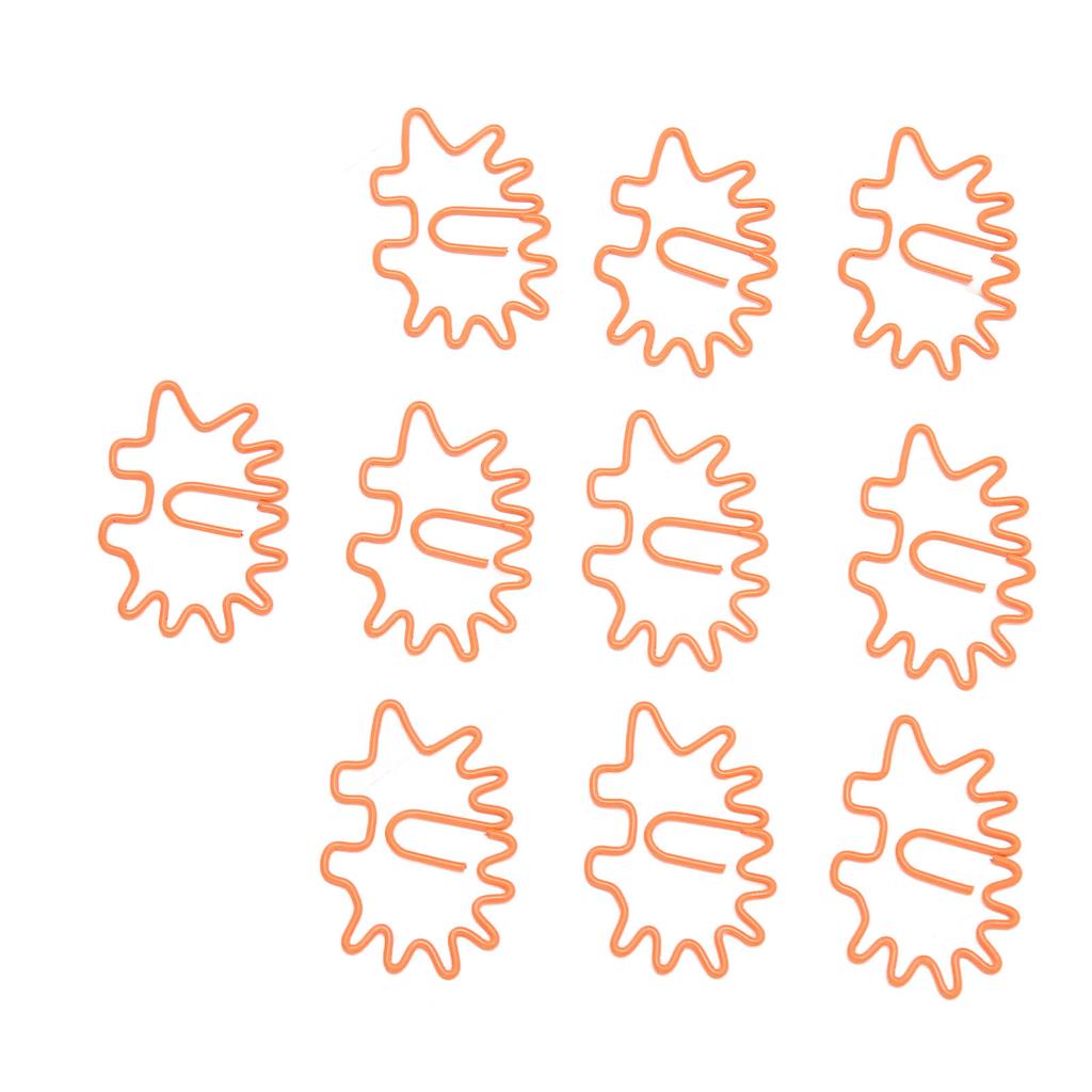 100pcs Paper Clips Portable Mini Cute Hedgehog Shape Rustproof Electroplated Metal Paper Clips For File Classification
