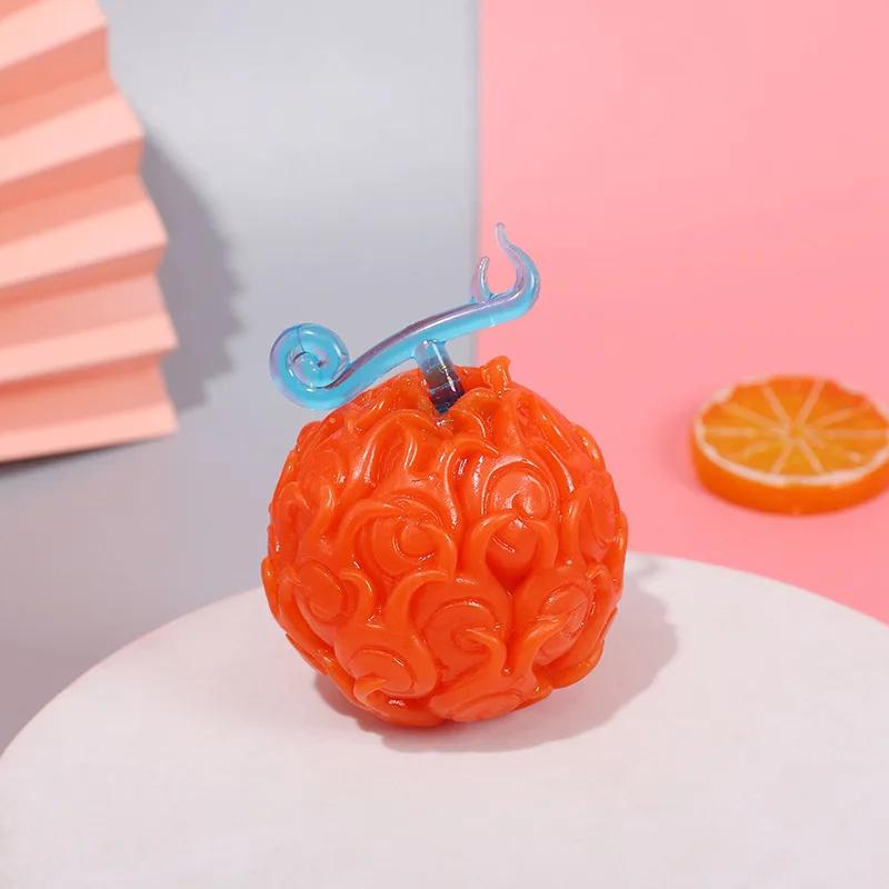 Squeeze Devil Fruit Anime One Piace Figure Flame-Flame Gum-Gum Ace Luffy Chopper PVC Action Figure Model Toy Juguetes