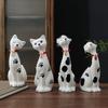 Nordic Style Ceramic Cat and Dog Couple Figurines – Cute Home Decor Ornaments for Desktop or Shelf