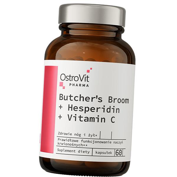 

Ruscus, Hesperidin and Vitamin C, Butcher s Broom + Hesperidin + Vitamin C, Ostrovit 60caps (36250117) 60caps
