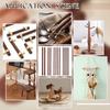 BHBL 18Pcs 4 Size Walnut Dowel Rods 11.8 Inch Long Dowel Rods Wood Sticks 6/8/10/12mm Dia Unfinished Round Sticks