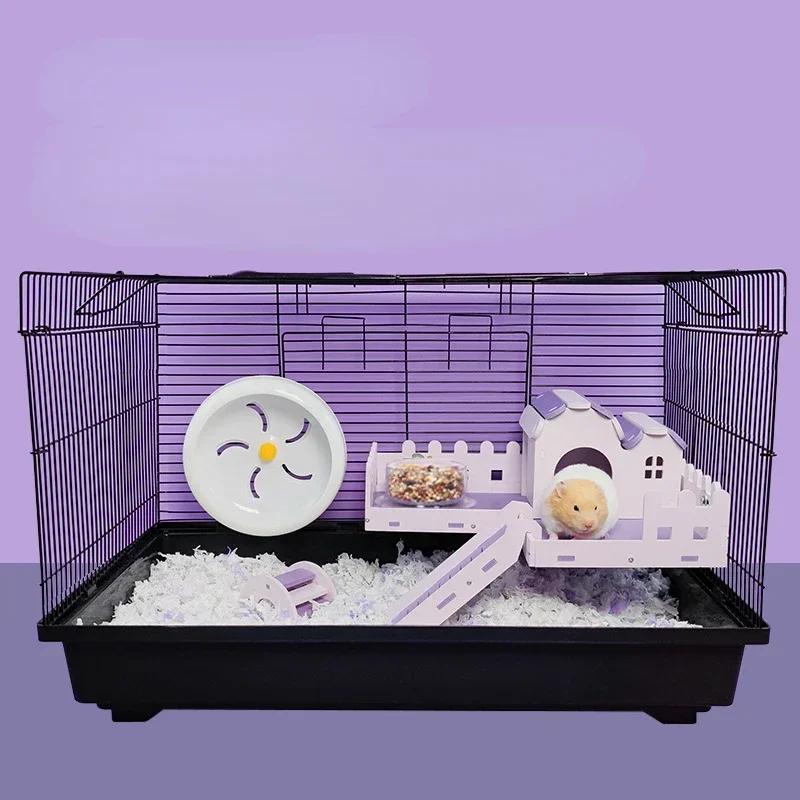 Hamster Cage Golden Bear Hedgehog Villa 47 Basic Cage Supplies Whole Food Flower Branch Rat Nest Hamster Cage