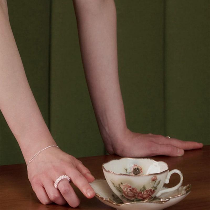 TOU SS020 Layered Ball Chain Bracelet