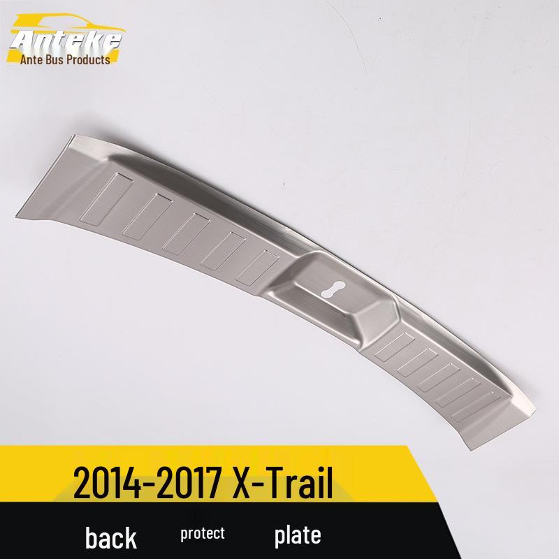 Qijun Rear Bumper Protector Bright Strip for 2014-2017 - Trunk Tailgate Pedal Accessory