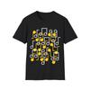 T-shirt med musiknoter, Klassisk musik, T-shirt med musikmönster, Musikillustration