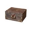 Retro Jewelry Storage Case Square Wood Treasure Box Lockable Password Box  Bracelet