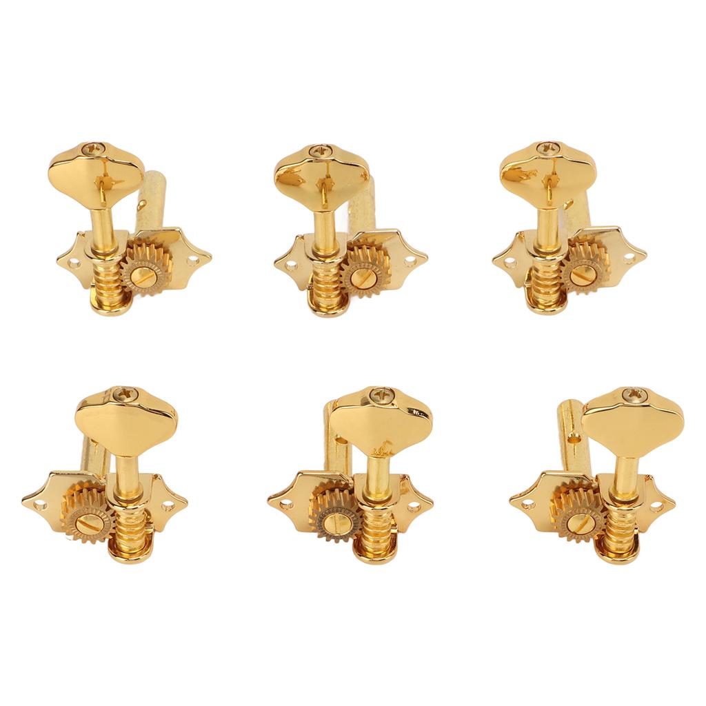 6Pcs Guitar String Tuning Peg Metal Open Tuner Key Machine Head Set Kit for Acoustic Electric
