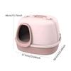 Anti Splashing Cat Litter Tray with Frame Large Foldable Pet Toilet for Indoor Cat Enclosures and Cages
