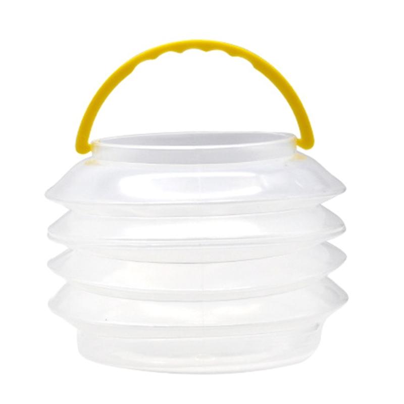 

Paint Brush Washer Collapsible Washing Bucket Brush Holder Foldable Transparent Brush Washer for Outdoor Indoor Painting L