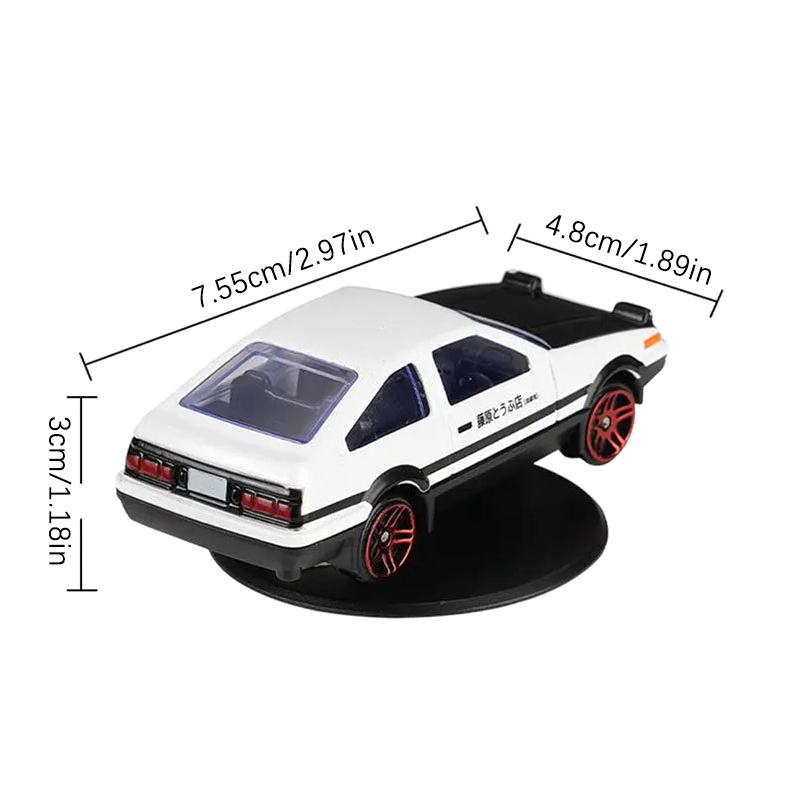 Automotive Center Console Ornaments AE86 Alloy Car Models Toys 360° Rotate Metal Diecast Workmanship Car Toys Fujiwara Tofu Car