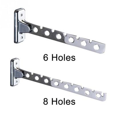 Perchero de acero inoxidable plegable para colgar en la pared con 45451 agujeros