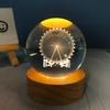 Engraved Crystal Ball Night Light Creative Birthday Gift Valentine's Day for Girls Boys Girlfriends Friends Classmates and Classmates Solar