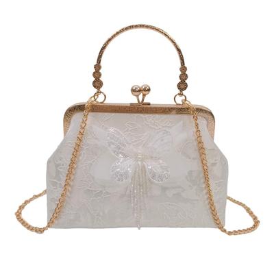 Trendy 2026 Jacquard Shell Bag: Summer Versatile Chain Crossbody & Evening Handbag