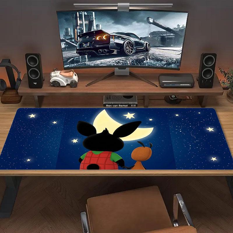 Bing Large Size Mouse Pad Large Gaming Table Cushion Non-slip Laptop Tablet Big Mousepad XXL Mat Mini PC Playmat With Lock Edge