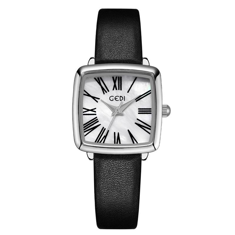 Light Luxury Fritillary Women'S Watch Retro High-Value Square Plate Women'S Watch High-End Fritillary Quartz Watch
