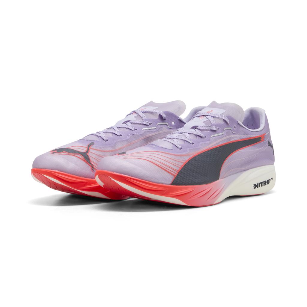 PUMA FAST FWD Nitro Elite 2 Running Shoes Unisex Low Top Light Purple/Black/Red 313692-02