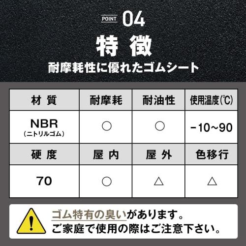 Factus Gummiplatte Gummiplatte mit Klebstoff NBR Härte 70 Dämpfungsmaterial Kratzschutz Rutschfest Hitzebeständig Verschleißfest Rolle Bla
