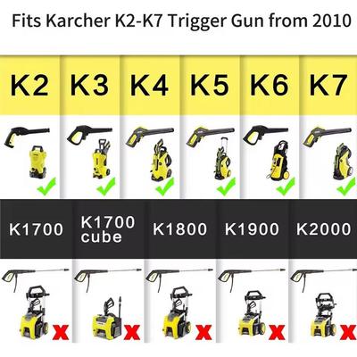 High Pressure Washer Adapter 1/4" Quick Connect For Karcher K2 K3 K4 K5 K6 K7 Wash Gun Anti-Winding Conversion Joint