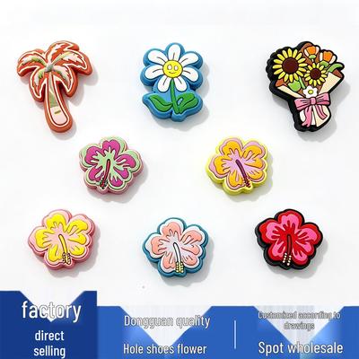 Neue süße Blumen-Schuhanhänger: Coole PVC-Accessoires für Crocs Clogs