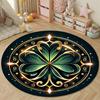 Whimsical Round Halloween Multicolor Rug Mat, Non-Slip Floor Mat for Hallway