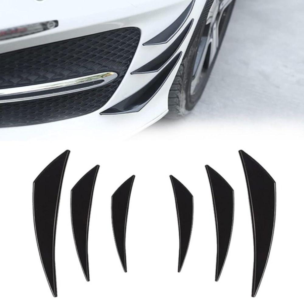 

6pcs 135*105mm, 170*130mm, 205*150mm Car Spoiler Canards Kit Car Bumpers, Fenders, Doors, Etc.