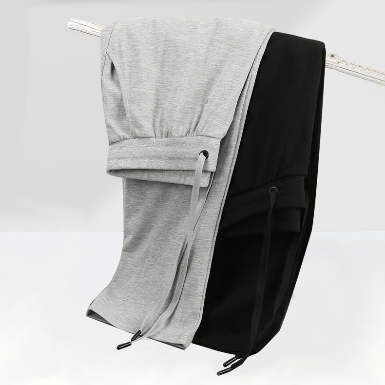 Zirunking Sweatpants Female Gray Black Straight Pants Wide Leg Sweat Pants Women Pants  Casual Loose Baggy Hiphop Pants Weikuzhi