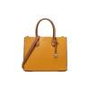 MK Mercer French Minimalist Lock Snake Print Leather Accordion Bucket Crossbody Tote Bag Large Women Bags 30F8GM9T3I-MARIGOLD