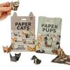 DIY Papierkatzen-50 Blatt DIY Origami-Papier zum Falten niedlicher Katzenfiguren, lustige Bastelaktivität für Erwachsene und Kinder, Geschenk für Katzenliebhaber