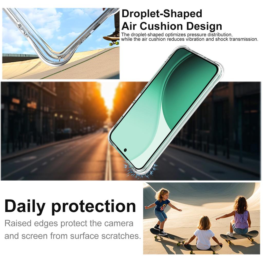 IMAK For Oppo Reno14 F 5G Case TPU Phone Cover Airbag Shockproof Protection