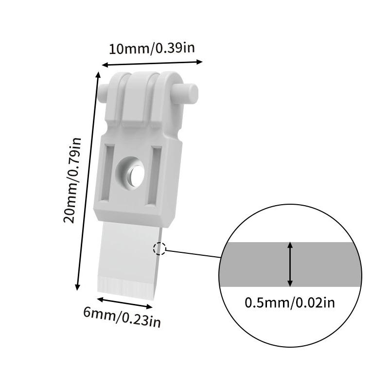 3 ks Pro Bambu Řezací čepele na filament Náhrada pro 3D tiskárny Bambu Lab X1/X1C/P1S/P1P/A1/A1 Mini/H2D Náhradní díl pro řezačku filamentu