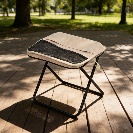 Mini Folding Stool with Carry Bag Portable Lightweight Heavy Duty Waterproof Outdoor Camping Backpacking Beach Picnic Fishing Collapsible Chair Seat