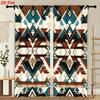 2Pcs Curtains Native American Geometric Pattern Window Drapes for Bedroom Living Room Decoration Window Treatment.
