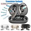 Căști Translator AI Traductoare în Timp Real Căști 144 Limbi traducător vocal Căști Wireless Bluetooth Pentru Călătorii