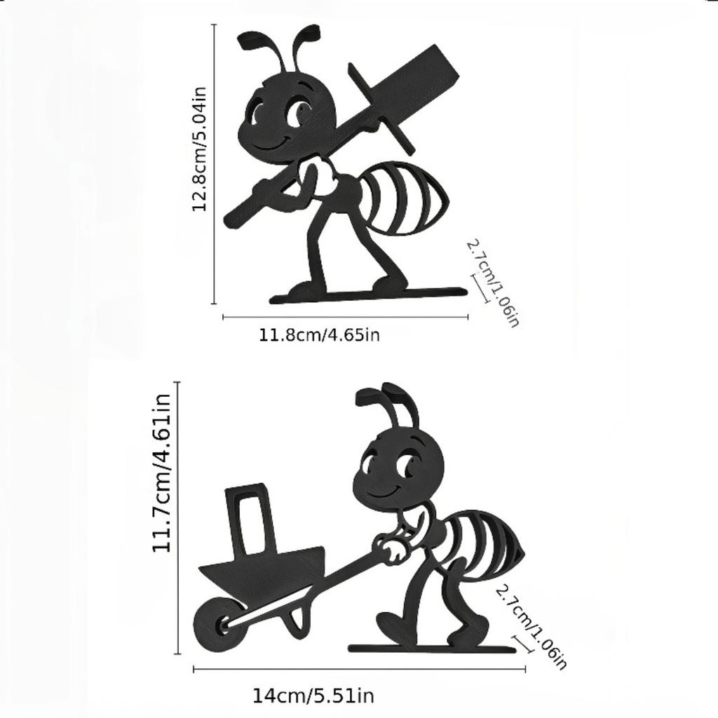 2-Pack Ant-Shaped Tissue Holders, Multifunctional Decor Storage for Bathroom Toilet Paper & Living Room Organization