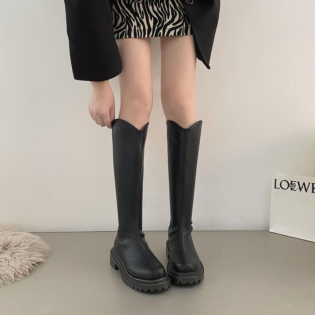 British Style But Knee Boots Women's 2025 Spring and Autumn New High-end Trendy Cool Knight Boots Ins Popular Boots