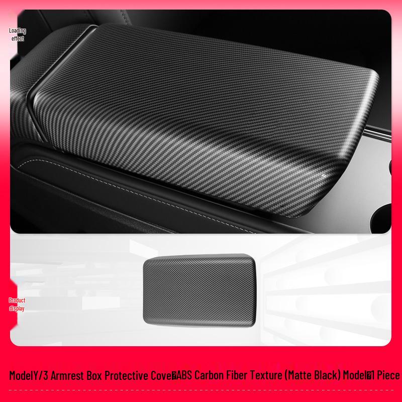 

Tesla Model 3/Y Center Console Anti-Kick Cover Rear Row Sequin Trim.