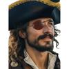 Gothic Leather Pirate Eyepatch: Adjustable Halloween Costume & Creative Cosplay Prop