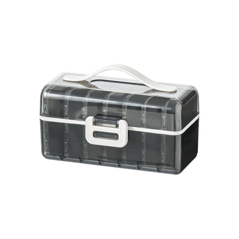 21Grids Pill Box Weekly Portable Large Capacity Travel Pill Case Clear Sealed Medicine Compartment Storage Box Pill Container