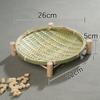 Decorative Basket Bamboo Dried Fruit Tray Woven Storage Baskets New Bamboo Basket Trays