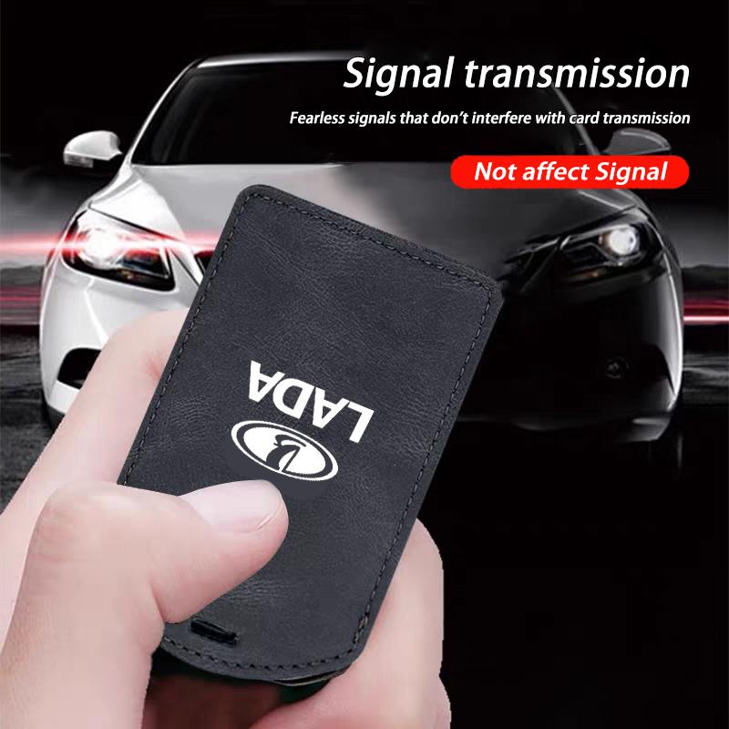 Key Card Holder Car Key Remote Protector Cover Accessories For Lada Priora Niva 2107 Granta Xray Vesta Kalina 2106 Samara Largus