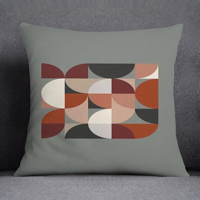 Semicircle Combination Series Pattern Decorative Pillowcase Square Pillowcase Home Office Decoration (45cm*45cm)