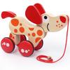 Puzzle Children Wooden Animal Toy Car Cartoon Puppy Wooden Cart With Gift for Boys and Girls