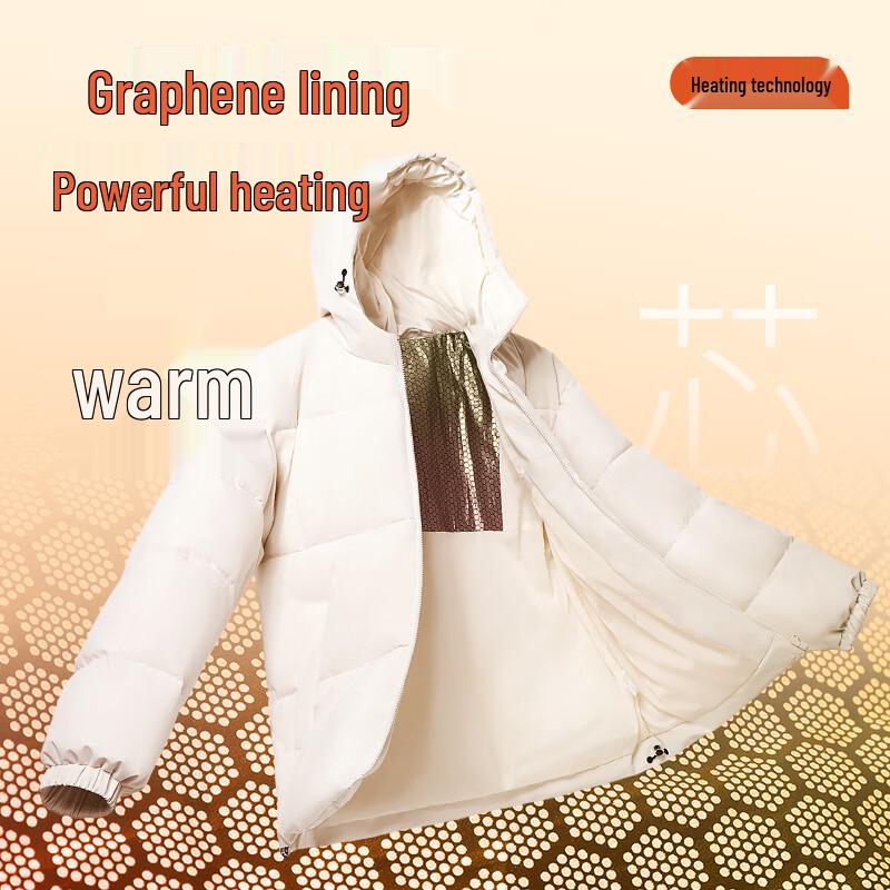 JEEP SPIRIT Men's Graphene Heated Hooded Puffer Jacket