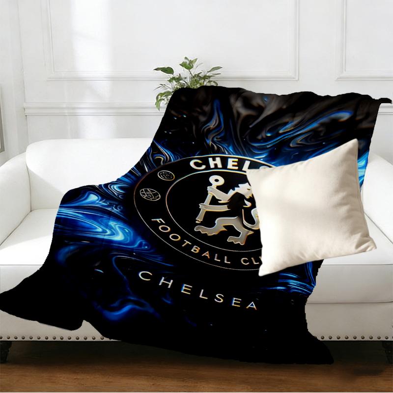 Chelsea F.C Print Blanket - Soft & Comfortable, for Bedroom, Travel, Sofa, Home Decoration - Birthday Christmas Gift for Friend