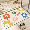 Small Fresh Cream Wind Diatom Mud Floor Mat Bathroom Dirt-Resistant And Easy To Take Care Of Floor Mat Bathroom Non-Slip Quick-Drying Floor Mat