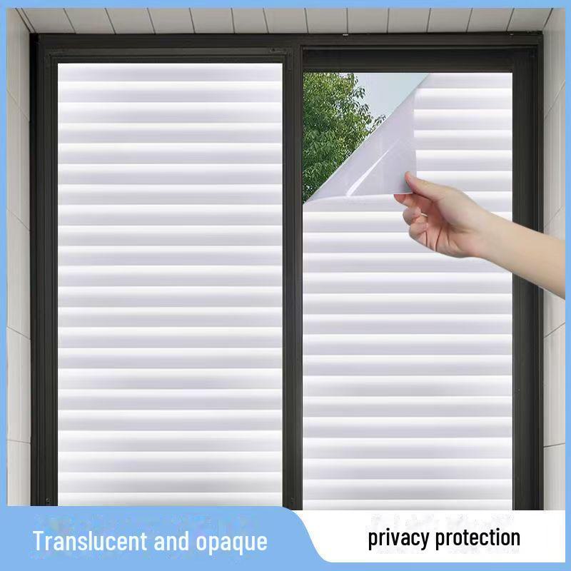 3D Laser Privacy Glass Film: Adhesive-Free Electrostatic Blinds for Bathroom and Home Use