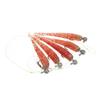 1 Set Umbrella Fishing Rig Kit Set Artificial Soft Fishing Lures Bait Rig for Freshwater Red